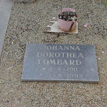 LOMBARD Johanna Dorothea 1911-1992