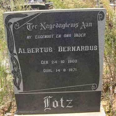 LOTZ Albertus Bernardus 1903-1971