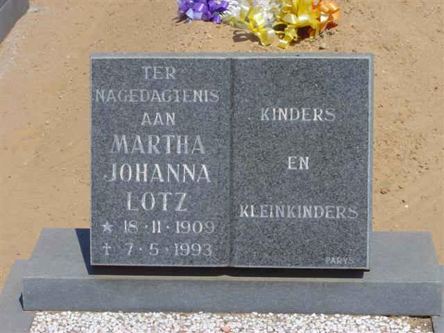 LOTZ Martha Johanna 1909-1993