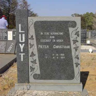 LUYT Pieter Christiaan -1977