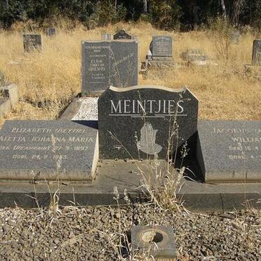 MEINTJIES Jacobus William 1897-1966 &amp; Elizabeth Aletta Johanna Maria BEAURAIN 1897-1953