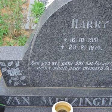 METZINGER Harry, van 1951-1974