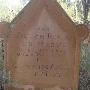 MERWE Willem Roelof, van der 1852-1920 :: VAN DER MERWE Alphonso Adrianus