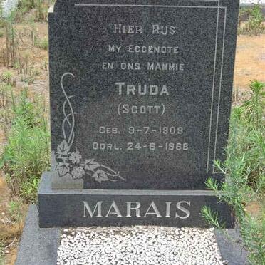MARAIS Truda nee SCOTT 1909-1968