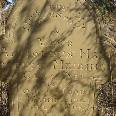 MEIRING Arnoldus Maurituis 1855-1938