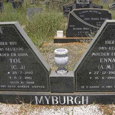 MYBURGH C.J. 1897-1981 &amp; A.M. 1905-1988