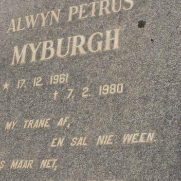 MYBURGH Alwyn Petrus 1961-1980