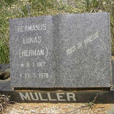 MULLER Hermanus Lukas 1917-1978
