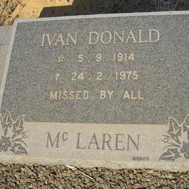 McLAREN Ivan Donald 1914-1975