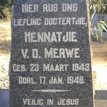 MERWE Hennatjie, v.d. 1943-1948