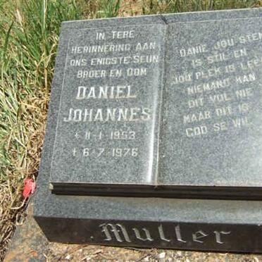 MULLER Daniel Johannes 1953-1976