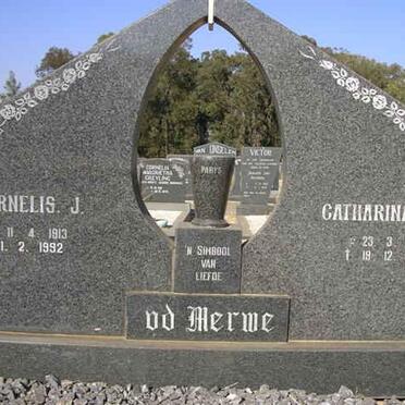 MERWE Cornelis J., van der 1913-1992 &amp; Catharina M.M. 1918-1983