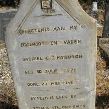 MYBURGH Gabriel C.J. 1871-1953