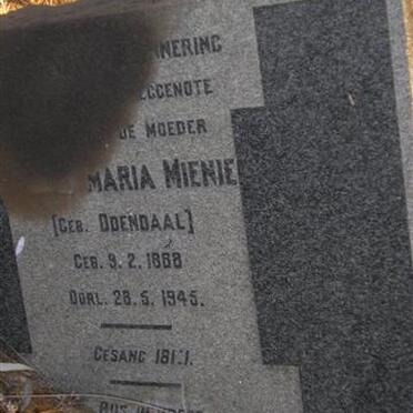 MIENIE ? Maria néé ODENDAAL 1888-1945