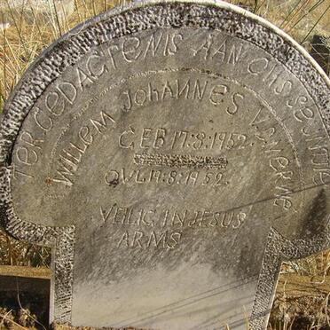 MERWE Willem Johannes, v.d. 1952-1952