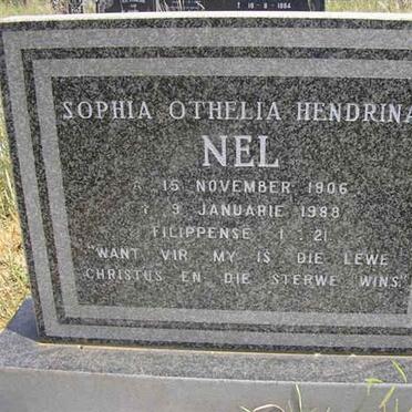 NEL Sophia Othelia Hendrina 1906-1988