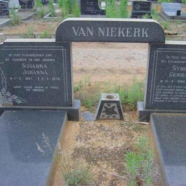 NIEKERK Sybrandt Gerhardus, van 1894-1969 &amp; Susanna Johanna 18?-19?