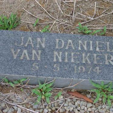 NIEKERK Jan Daniel, van 1974