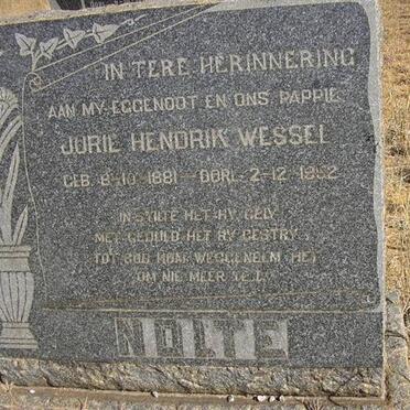 NOLTE Jurie Hendrik Wessel 1881-1952
