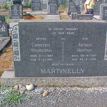 MERTINELLY  Arthur Morton 1904-19? &amp; Christina Wilhelmina 1907-1961