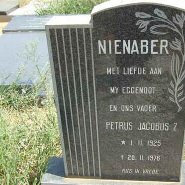 NIENABER Petrus Jacobus Z. 1925-1976
