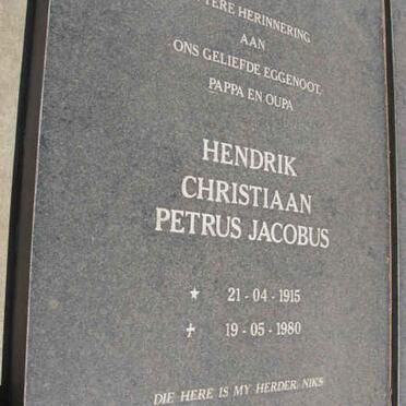 OPPERMAN Hendrik Christiaan Petrus Jacobus 1915-1980