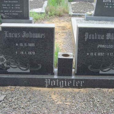 POTGIETER Lucas Johannes 1885-1978 &amp; Paulina Wilhelmina PRINSLOO 1892-1973