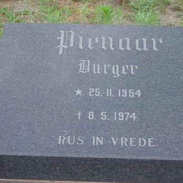 PIENAAR Burger 1954-1974
