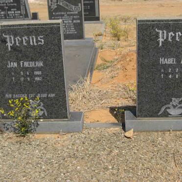 PEENS Jan Frederik 1908-1982 &amp; Mabel A.H. 1904-1983