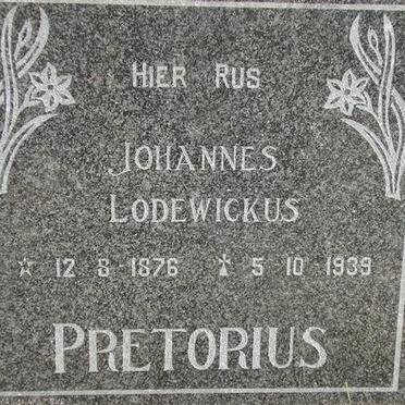 PRETORIUS Johannes Lodewickus 1876-1939