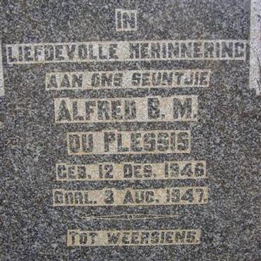 PLESSIS Alfred B.M., du 1946-1947