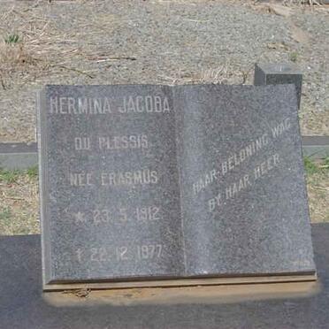 PLESSIS Hermina Jacoba, du nee ERASMUS 1912-1977
