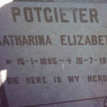 POTGIETER Catharina Elizabeth 1895-1979