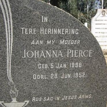 PIERCE Johanna 1898-1952