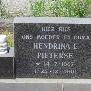 PIETERSE Hendrina E. 1887-1966