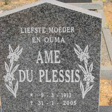 PLESSIS A.M.E., du 1913-2005