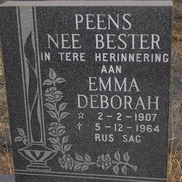 PEENS Emma Deborah néé BESTER 1907-1964