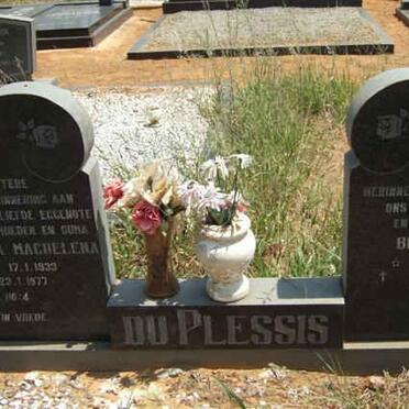 PLESSIS Bennie, du 1923- &amp; Maria Magdelena 1933-1977