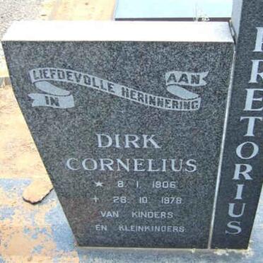 PRETORIUS Dirk Cornelius 1906-1978 &amp; Catherina Johanna 1910-1977 