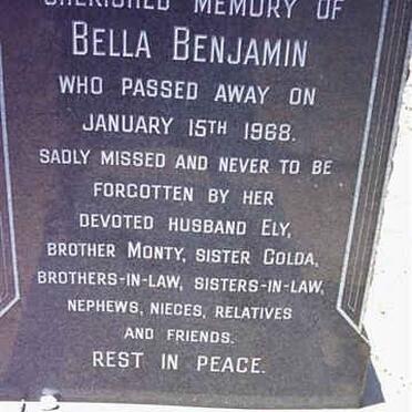 BENJAMIN Bella  -1968