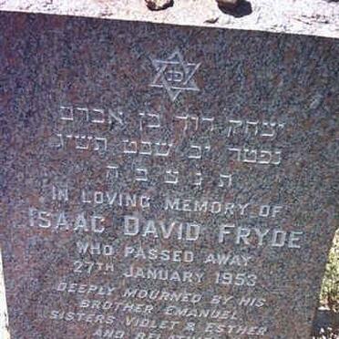 FRYDE Isaac David -1953