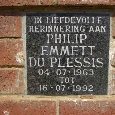 PLESSIS Phillip Emmet, du 1963-1992