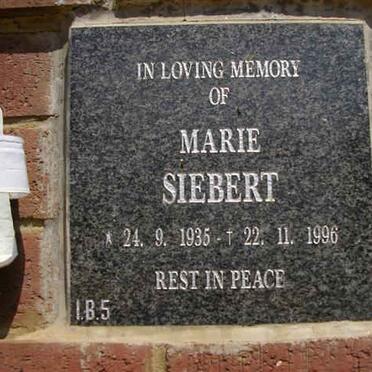 SIEBERT Marie 1935-1996