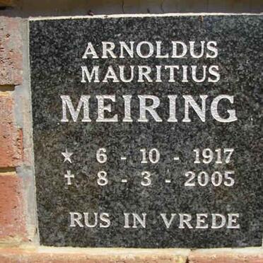 MEIRING Arnoldus Mauritius 1917-2005