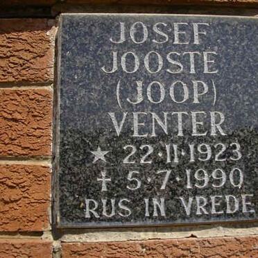 VENTER Josef Jooste 1923-1990
