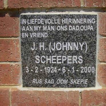 SCHEEPERS J.H. 1924-2000