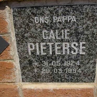 PIETERSE Calie 1924-1994