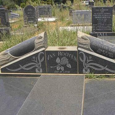 ROOYEN Christiaan Lodewyk, van 1905-?