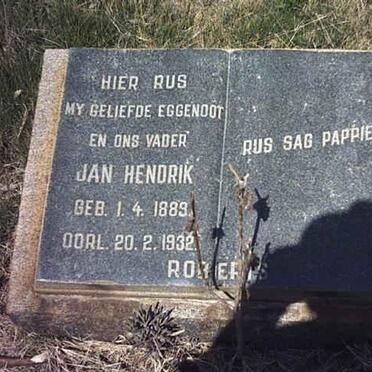 ROBERTS Jan Hendrik 1889-1932