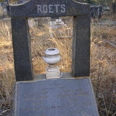 ROETS Jacobus Johannes 1867-1947 &amp; Maria Jacoba 1869-1943